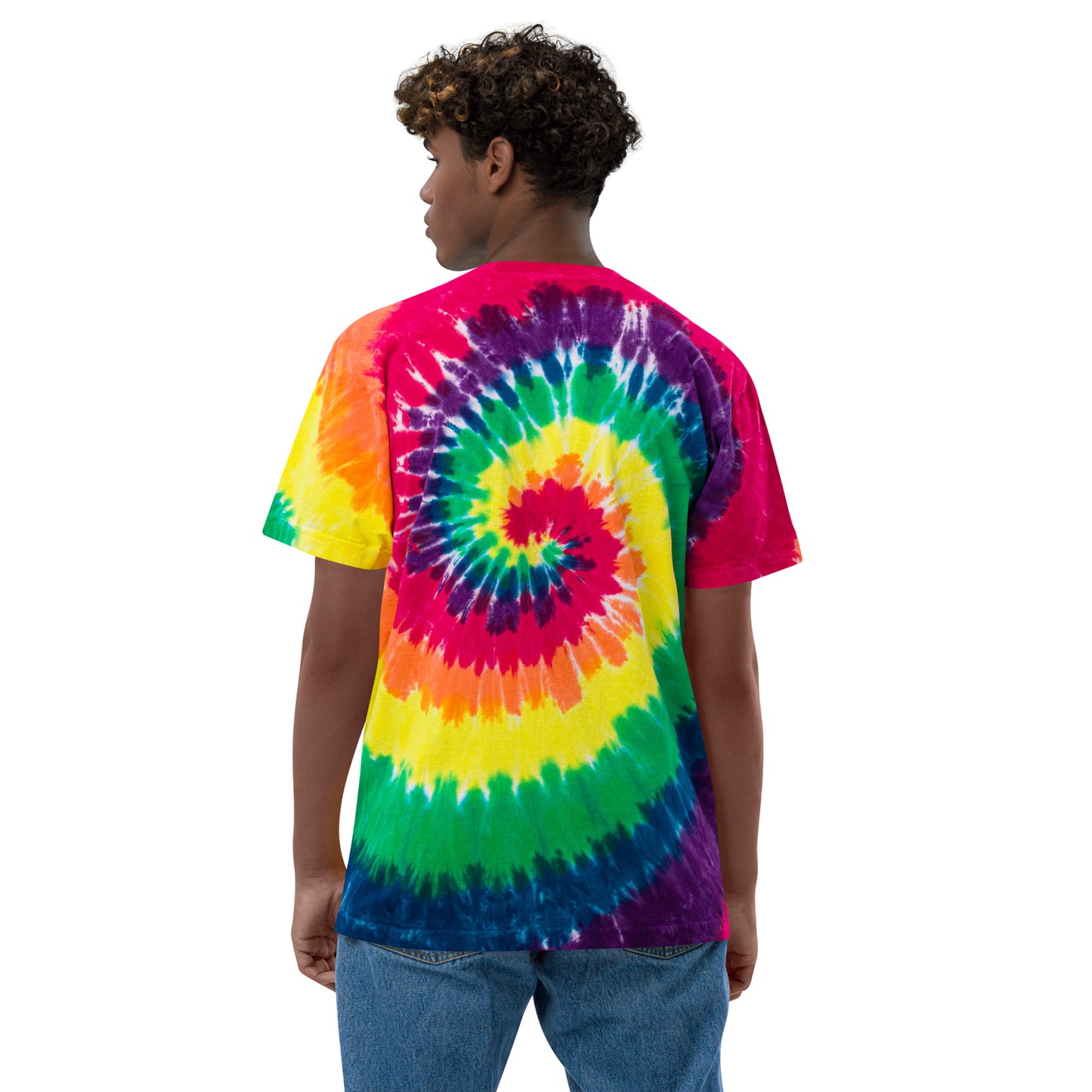 Reading is My Therapy Oversized tie-dye t-shirt